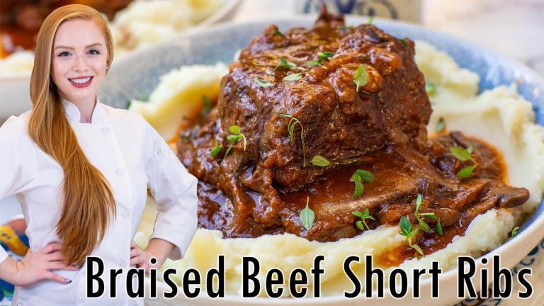 The BEST Braised Beef Short Ribs Recipe – Fall-Off-The-Bone Tender!!