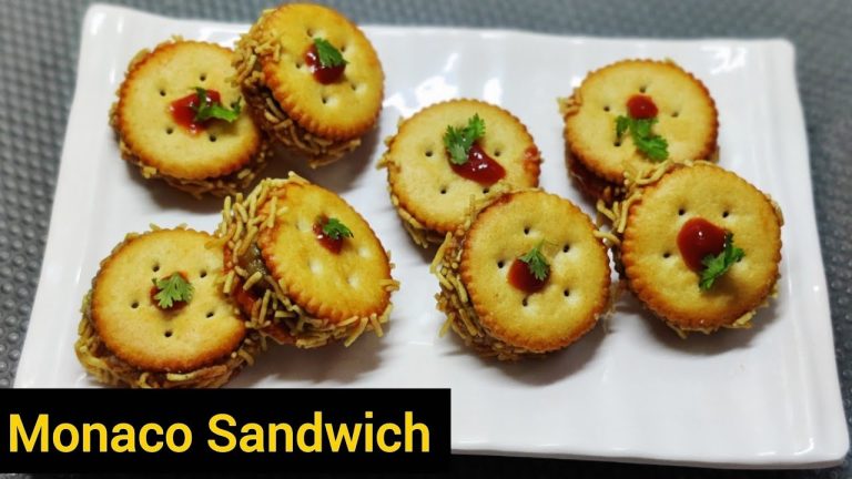 Monaco biscuit Sandwich Recipe Just in 5 Minutes | Party Starter | Fireless Recipe | Cook with Mamta