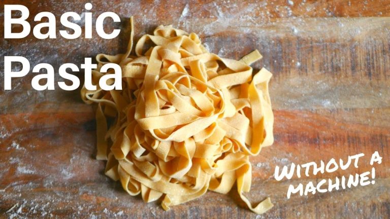 How to Make Pasta – Without a Machine