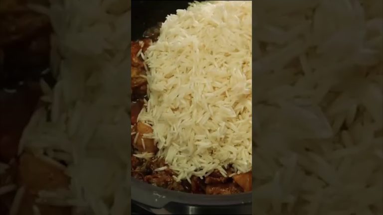 Chicken Biryani street food special recipe cooking ASMR