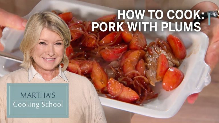 How to Make Martha Stewart's Pork and Plums | Martha's Cooking School | Martha Stewart