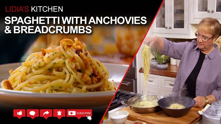 Spaghetti with Anchovies and Breadcrumbs – Lidia’s Kitchen It’s Pasta Time Series