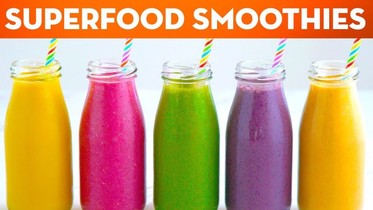 5 Superfood Healthy Smoothie Recipes For Breakfast Lunch & Dinner + ANNOUNCEMENT! – Mind Over Munch
