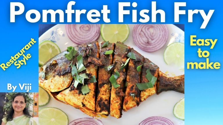 Pomfret Fish Fry Recipe | Fish Fry Indian Restaurant Style | Seafood Recipes