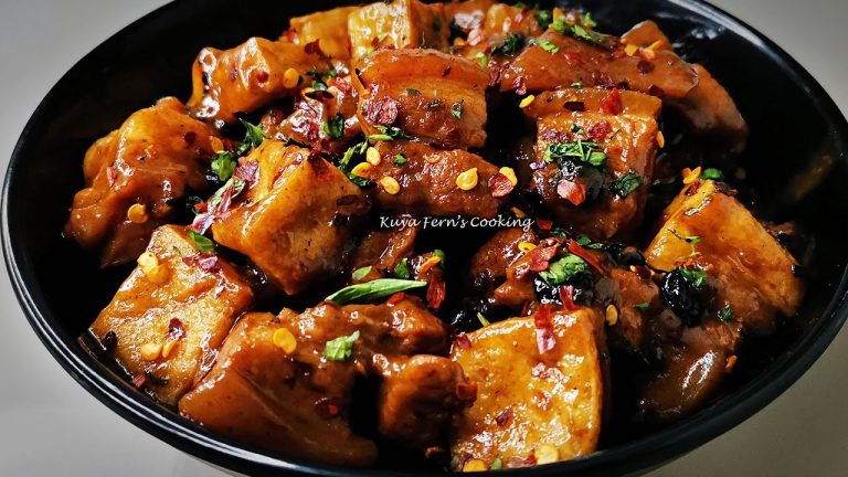 HOW TO MAKE TOKWA'T BABOY WITH TAUSI IN OYSTER SAUCE | PORK BELLY & TOFU WITH TAUSI IN OYSTER SAUCE!