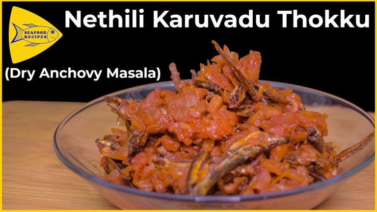 Nethili Karuvadu Thokku | Anchovies Dry Fish Masala @Seafood Recipes By Bayman