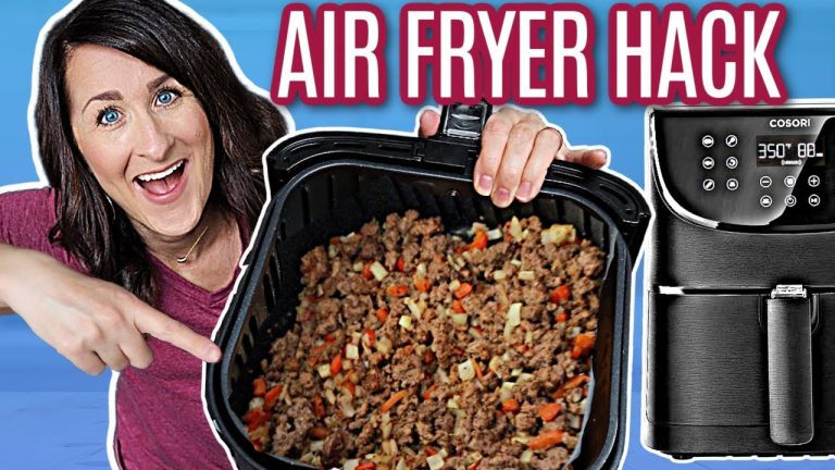 DINNER READY in 20 MINUTES with this AIR FRYER HACK + 4 Ground Beef Recipes