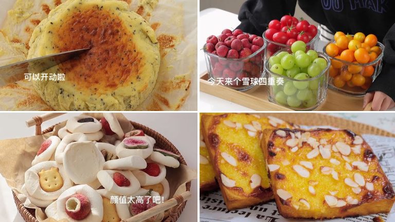 Tiktok ASMR Cooking 🍧 [Engsub] Easy Cooking Recipes Of Some Easy-To-Make Cakes #93