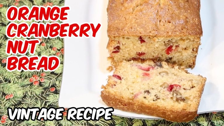 Orange Cranberry Nut Bread | Vintage Recipe | Christmas Recipe
