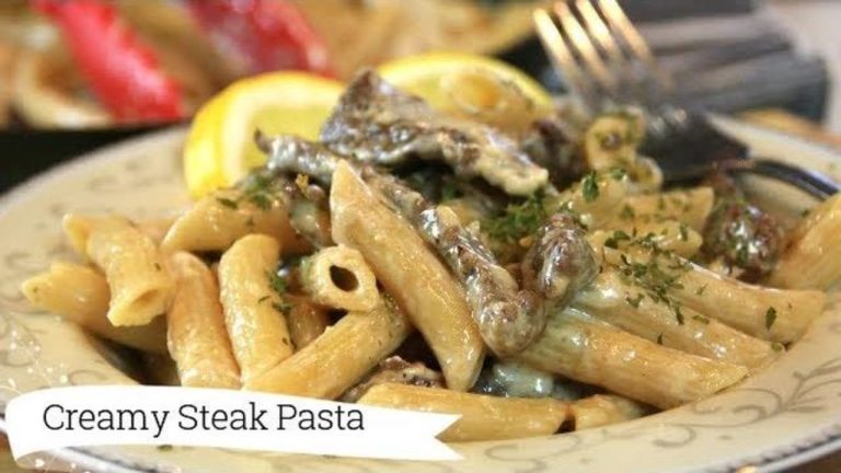Creamy Steak Penne Pasta