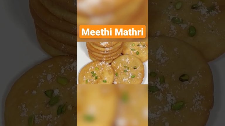 Meethi mathri recipe in hindi | Indian mathri recipe #cooking #recipes #youtubeshorts #sweet #snacks