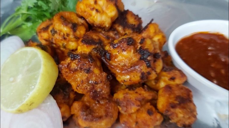 Prawns tikka recipe /How to make prawns tikka/Seafood recipes/Fish starters/Non veg recipes