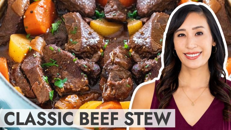 Homemade Beef Stew with Carrots & Potatoes