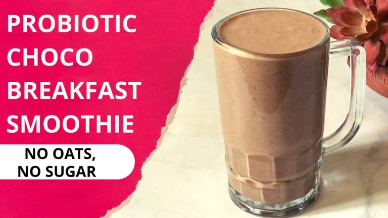 Probiotic Choco Breakfast Smoothie Recipe | No oats No Sugar | Healthy Quick Weight Loss Smoothie