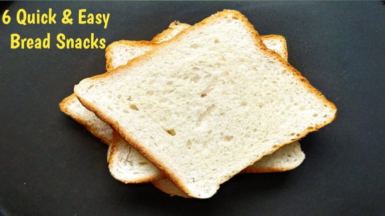 Bread Snacks in Telugu/బ్రేడ్ తో 6 రకాల స్నాక్స్/6 Bread Recipes/Instant Snacks/Bread Snacks