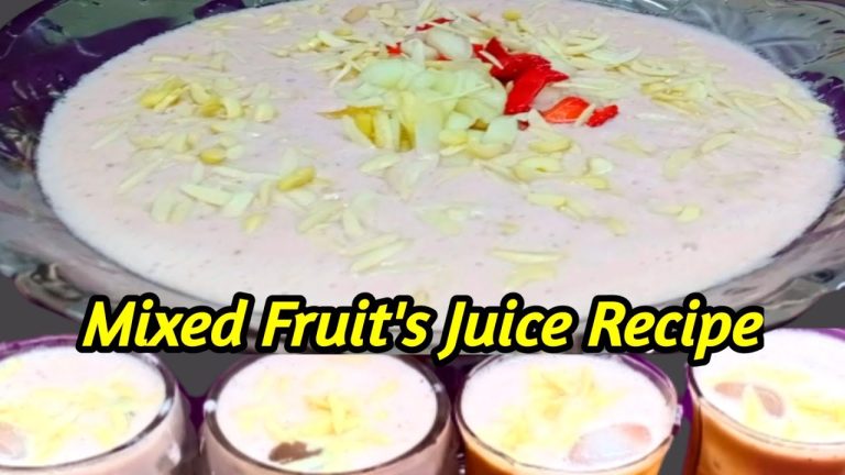 Healthy Mix Fruit's Juice Recipe | Smoothie Recipe