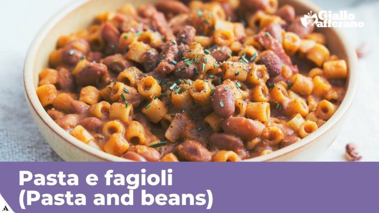 PASTA AND BEANS (PASTA e FAGIOLI) – Original Italian recipe