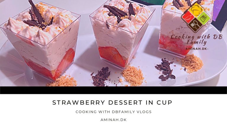 Strawberry dessert in cup recipe