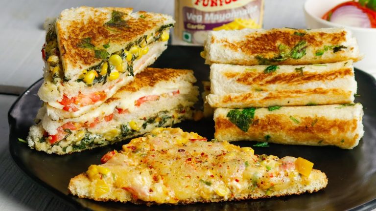 3 Mayonnaise Sandwich Recipes – Bread Recipes using Mayonnaise – Breakfast Recipes