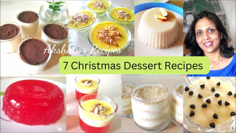 7 Christmas Dessert Recipes|Christmas Recipes|Ep 33