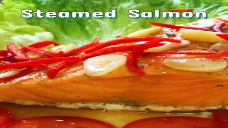 Steamed Salmon Recipe #shorts #salmon #recipe #streetfood