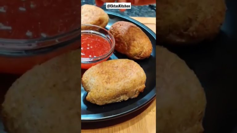 easy bread roll recipe no yeast #shorts @EktasKitchen