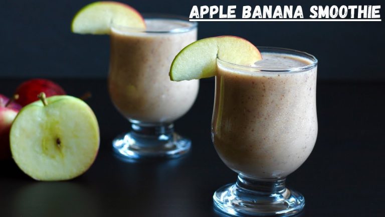 Apple Banana Breakfast Smoothie Recipe – No Sugar Smoothie | Breakfast Smoothie Meal Replacement