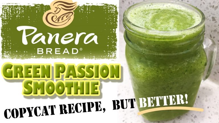 Panera Bread's GREEN PASSION SMOOTHIE – Copycat Recipe But BETTER!! A Sweet & Delicious Green Juice!