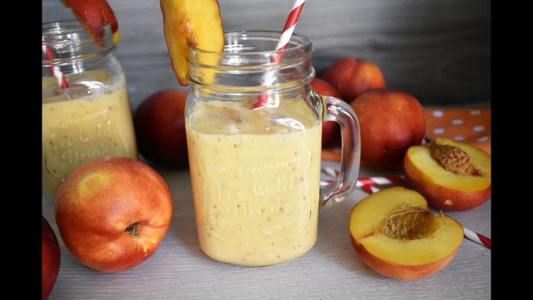 Nectarine yogurt smoothie Recipe – Healthy milkshake for summer