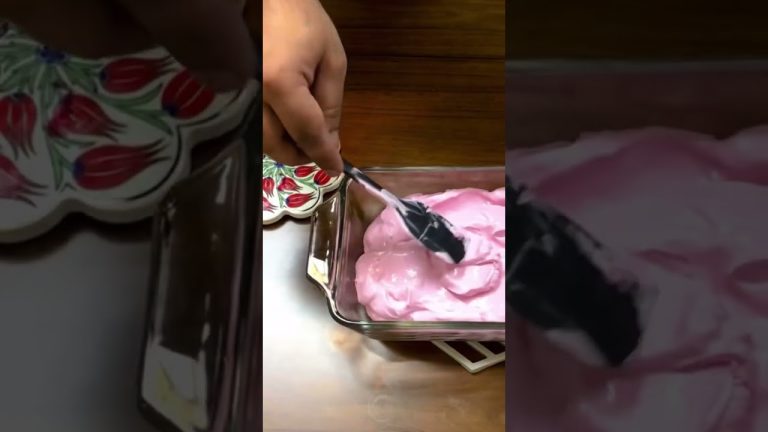 Strawberry jello dessert #shorts