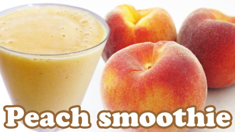 PEACH SMOOTHIE RECIPE – Fruit Smoothie Recipes with PEACHES – Peach Recipes|Smoothies – Homeycircle