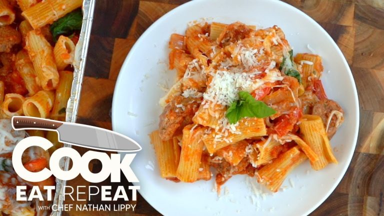 Easy Italian Sausage Pasta Recipe | Cook Eat Repeat | Blackstone Griddle