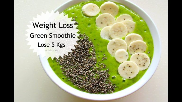 Weight Loss Green Smoothie Recipe – Easy & Healthy Breakfast Ideas To Lose Weight Fast – 5 kgs –