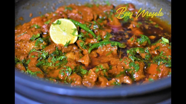 LAZEEZ BEEF MASALA │ BEEF MASALA FRY │ HOW TO COOK BEEF CURRY │ SEMI GRAVY