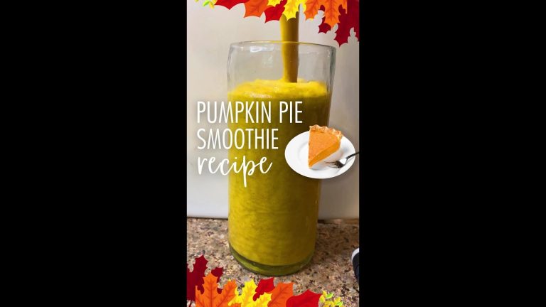 Pumpkin Pie Smoothie Recipe | The Cooking Doc