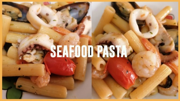 #Shorts SEAFOOD PASTA RECIPE | FROZEN SEAFOOD MIX PASTA RECIPE #Youtubeshorts