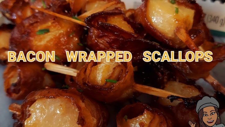 EASY DELICIOUS BACON WRAPPED SCALLOPS RECIPE | SEAFOOD RECIPES | EASY MEALS | APPETIZERS