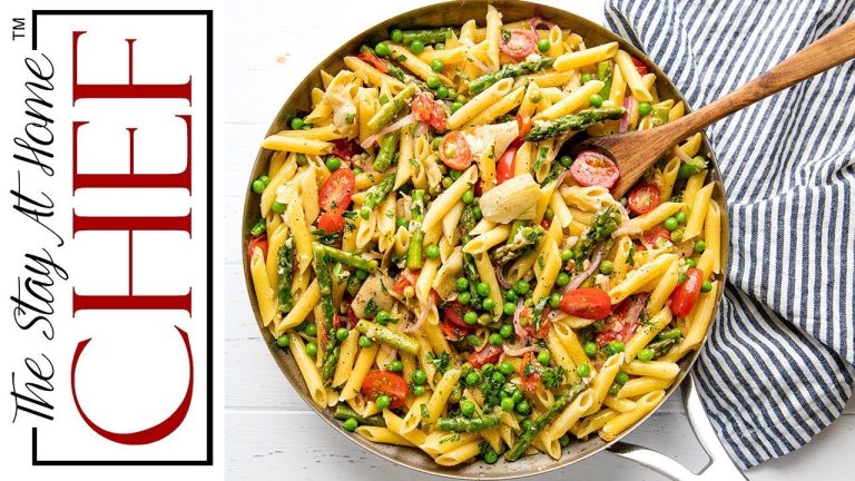 How to Make Pasta Primavera | The Stay At Home Chef