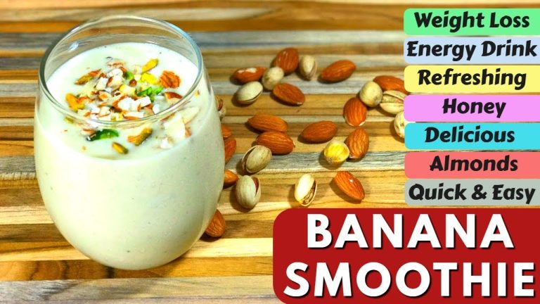 BANANA SMOOTHIE FOR WEIGHT LOSS | QUICK & EASY SMOOTHIE RECIPE