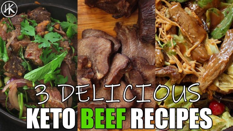 3 Delicious Keto Beef Recipes (Thai Beef Salad, Beef Tongue & Asian Beef Salad)