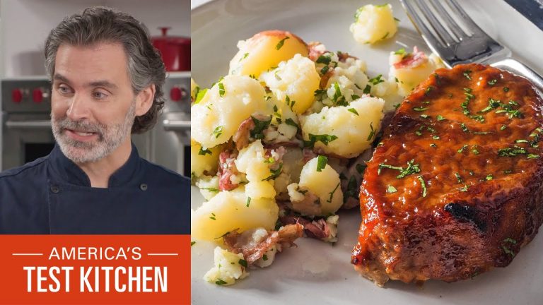 How to Make Apple Butter-Glazed Pork Chops and Browned Butter Blondies