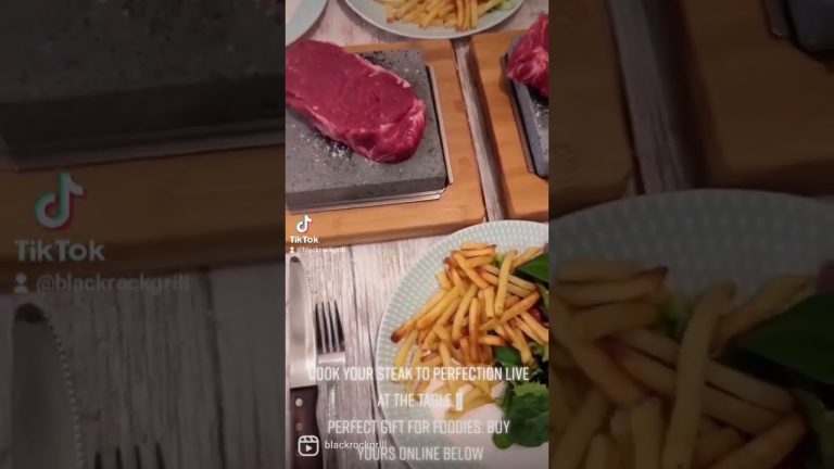 Stone Cook your way to a romantic night. Ribeyes sizzling steak on the stone by Black Rock Grill