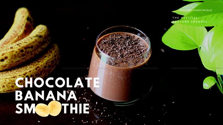 Chocolate Banana Smoothie Recipe Healthy | Easy Banana Smoothie Recipes