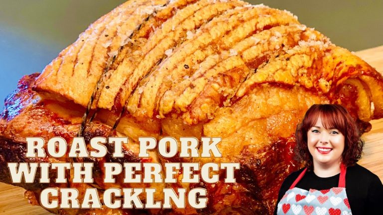 Roast Pork with Perfect Crackling every time – So Easy just 4 ingredients!