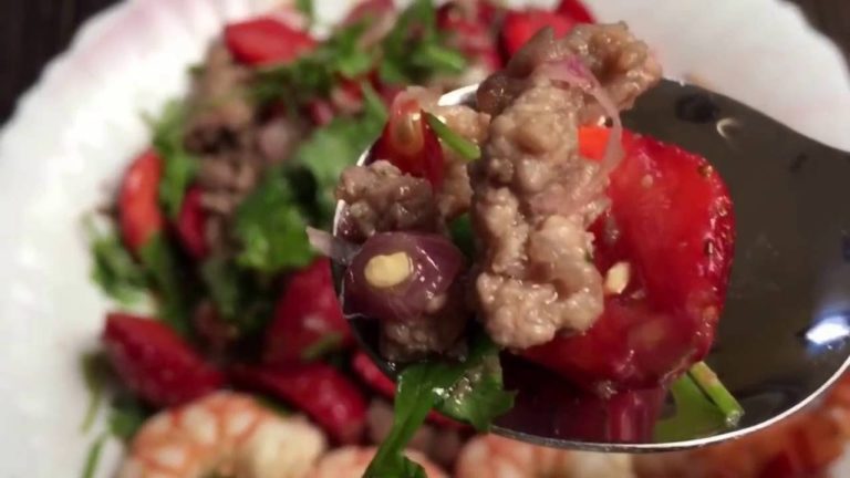 Cooking recipes – Seafood Recipes – Asian Food Recipes – Mixed Shrimp with StrawBerry