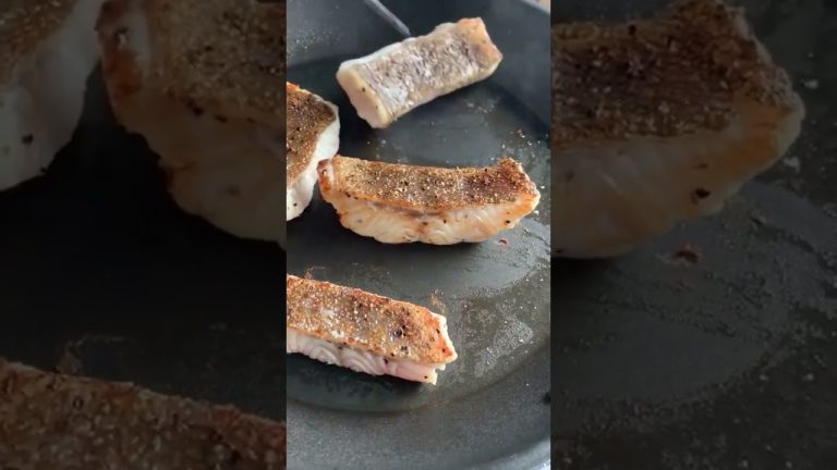 great crispy skin   #seafood #recipes #shorts