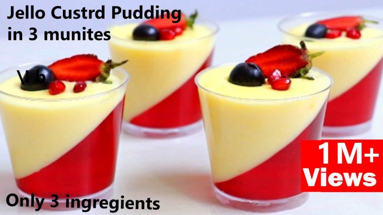 Jello Custard Pudding With Only 3 Ingredients In Lock-down Without Oven in 3 minutes