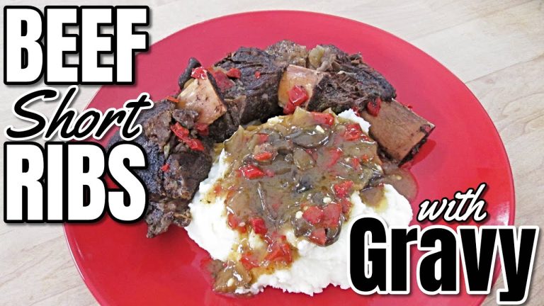 Beef Short Ribs with Gravy | Slow Cooker Recipe | PoorMansGourmet