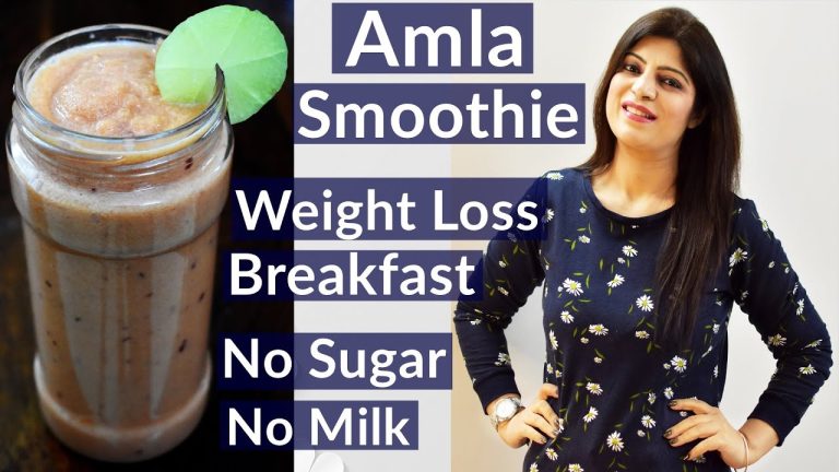 Amla Smoothie Recipe For Weight Loss/Glowing Skin / Healthy Shiny Hair | No Sugar/No Milk|Breakfast