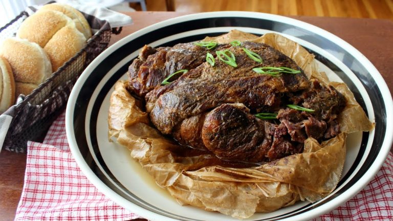 Paper Pork – Slow Roasted Pork Shoulder Cooked in Parchment – Pulled Pork Recipe